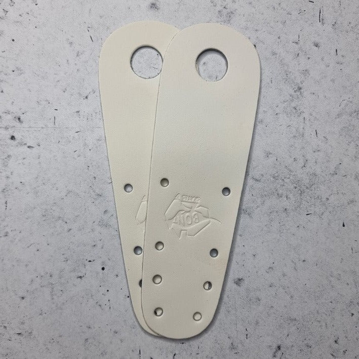 Bont Colour Roller Skate Leather Toe Guards White - Lucky Skates