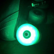 Bont Light Up Glow Misty Teal LED Roller Skate Wheels 62mm 83A - Lucky Skates
