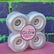 Bont Light Up Glow Pearl White LED Roller Skate Wheels 83A - 4 pack - Lucky Skates