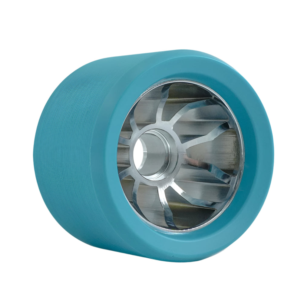 Bont Nio 3 Alloy Indoor Roller Skate Wheels Teal - 8 Pack - Lucky Skates