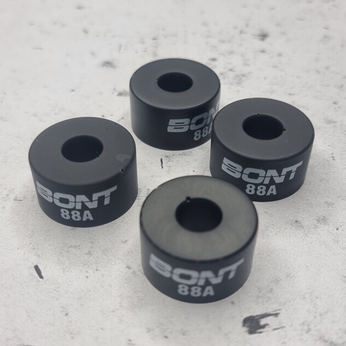 Bont Quad Roller Skates Barrel Cushions Bottom Black 4 pack hard 88A - Lucky Skates