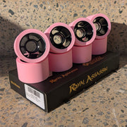 Bont Royal Assassin Alloy Rolller Skate Wheels Baby Pink Black 96a 59mm - Lucky Skates 