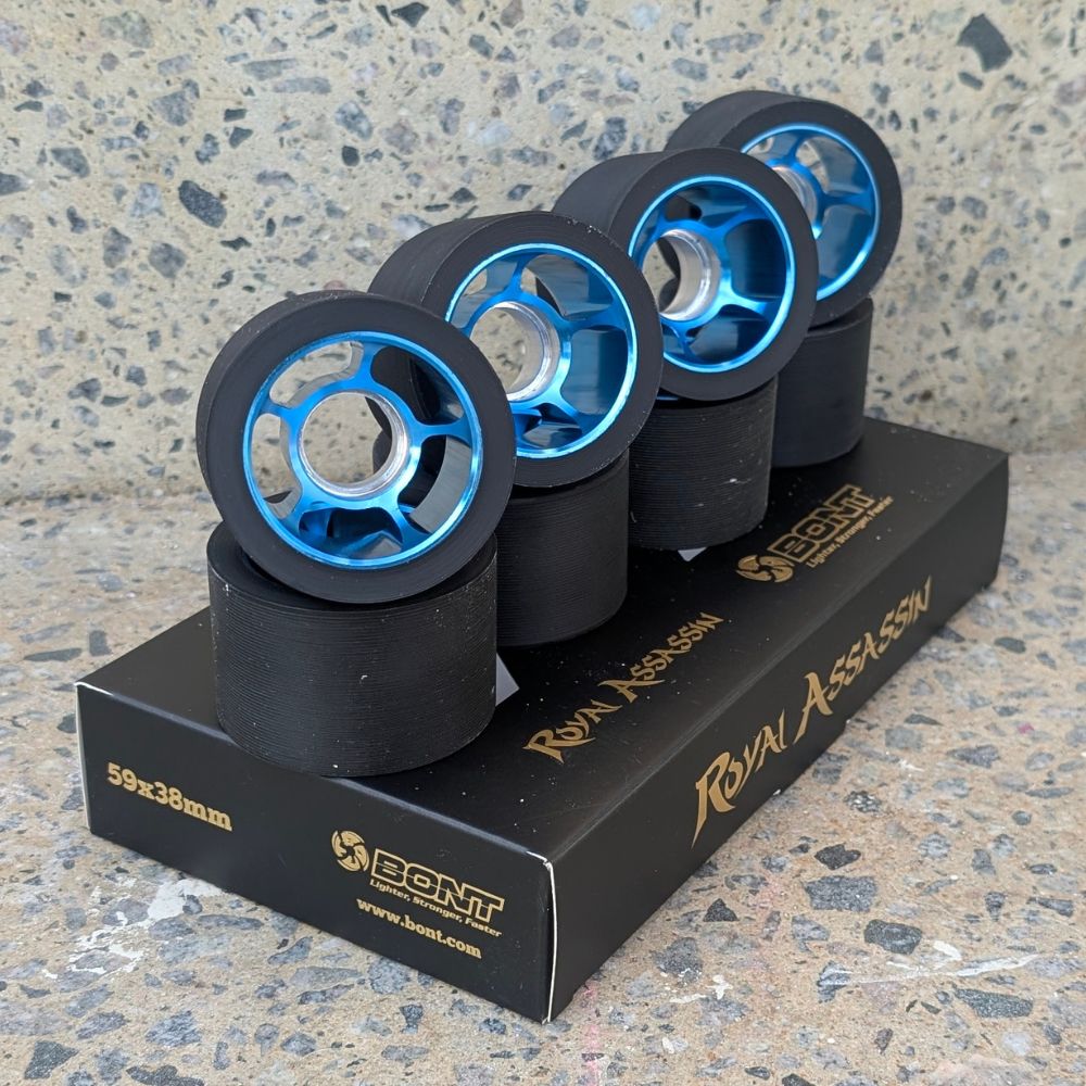 Bont Royal Assassin Wheels Black Blue 92A - 8 pack