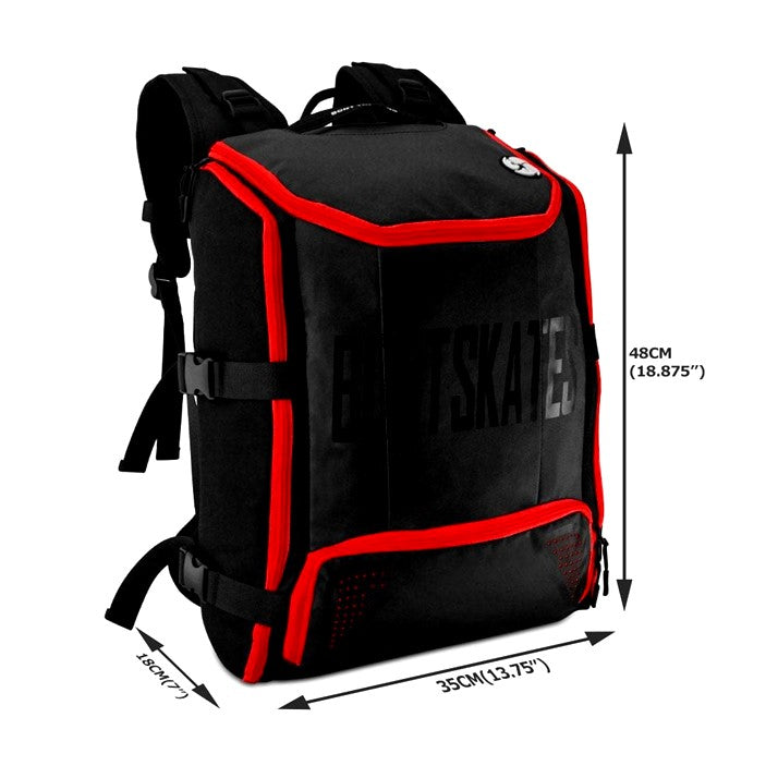 Bont Skate Backpack Black Red Size - Lucky Skates