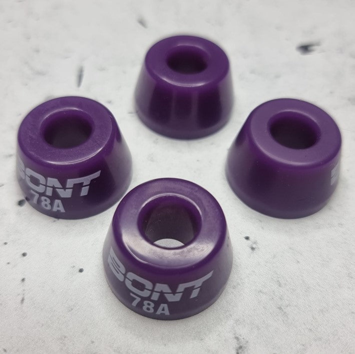 Bont Quad Roller Skate Conical Top Cushions Soft Purple 78A 4 Pack - Lucky Skates