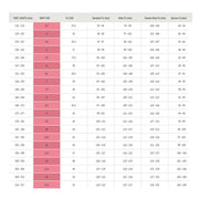 size chart for bont racer boot