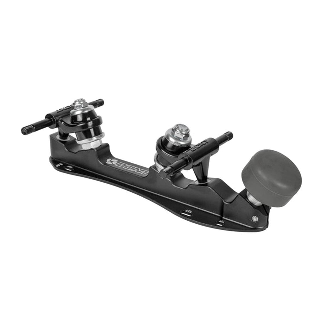 black roller skate plate adjustable toe stop