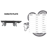 Brunny P.O. Red Grind Blocks 3056 Sunlite Plate Size Chart - Lucky Skates