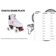 Brunny P.O. Red Grind Blocks 3056 Chaya Shari Plate Size Chart - Lucky Skates