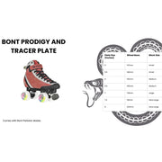 Brunny P.O. Red Grind Blocks 3056 Bont Prodigy Tracer Plate Size Chart - Lucky Skates