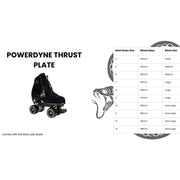 Brunny P.O. Red Grind Blocks 3056 Powerdyne Thrust Plate Size Chart- Lucky Skates