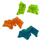 Brunny Hardcore Pro Grind Blocks for Roller Skates Clear orange, lime green, blue - Lucky Skates 