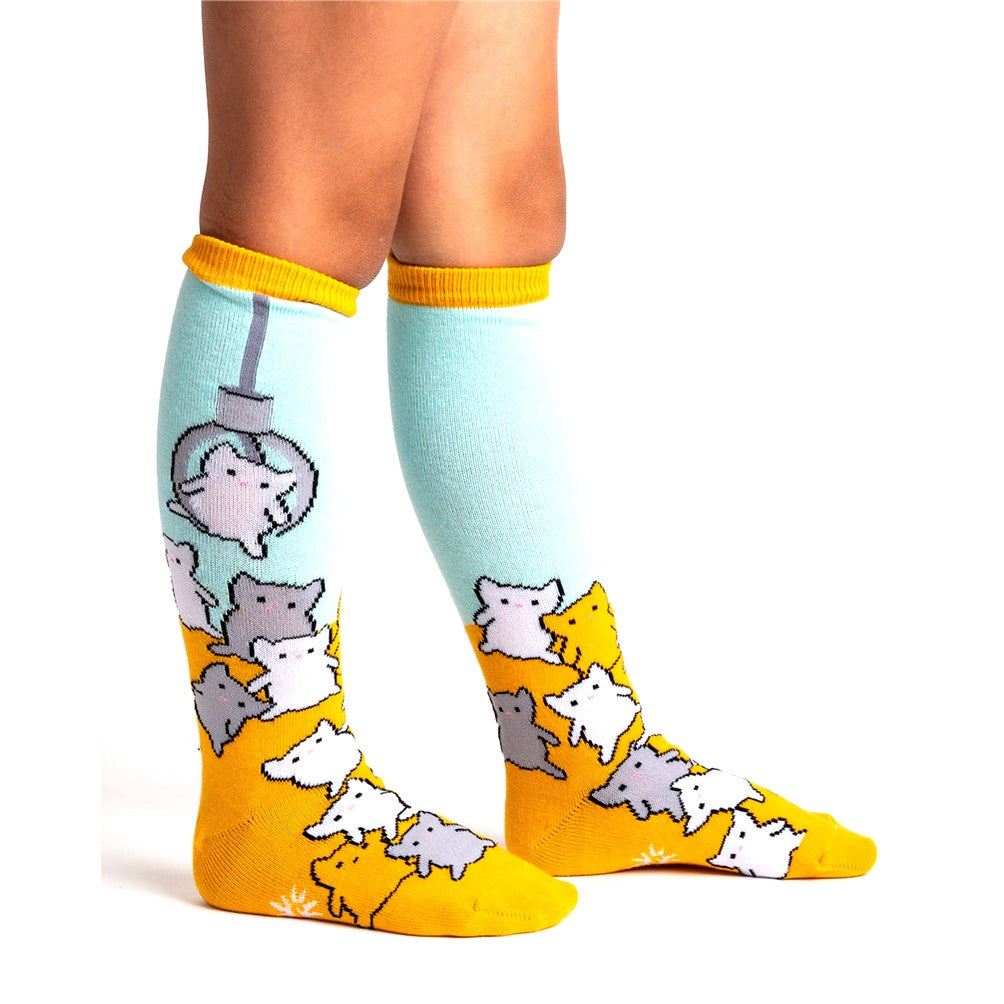 Sock It To Me Cat Claw Junior Knee High Socks - Lucky Skates 