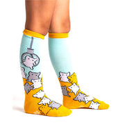 Sock It To Me Cat Claw Junior Knee High Socks - Lucky Skates 