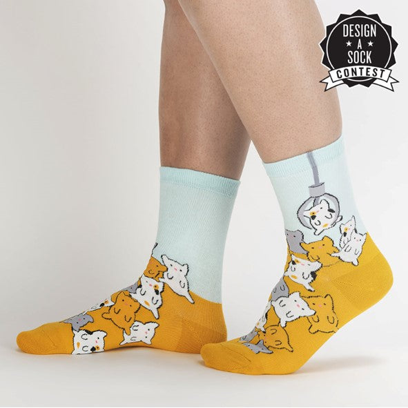 Cat Claw Womens Crew Socks - Lucky Skates