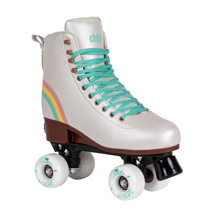 Chaya Bliss Vanilla Kids Adjustable Hightop Retro Roller Skates Rainbow  - Lucky Skates