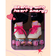 Chaya Cozy Summer Breeze Creame  Pink High Top Roller Skates - Lucky Skates 
