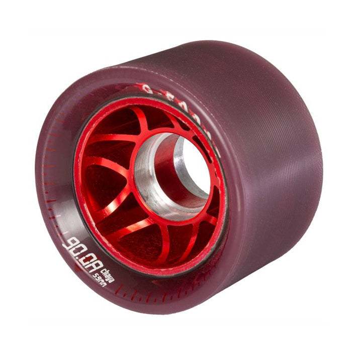 Chaya G-Force Alloy Red Maroon Indoor Roller Skate Alloy Wheels 90a 59mm - Lucky Skates