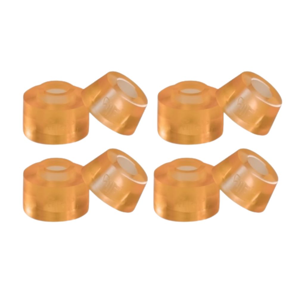 Chaya Roller Skate Cushions Barrel Conical Orange Medium 90a 8 Pack - Lucky Skates 
