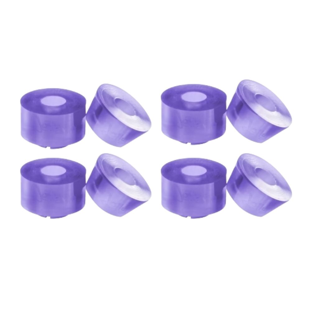 Chaya Roller Skate Cushions Barrel Conical Purple x-soft 80a 8 Pack - Lucky Skates 