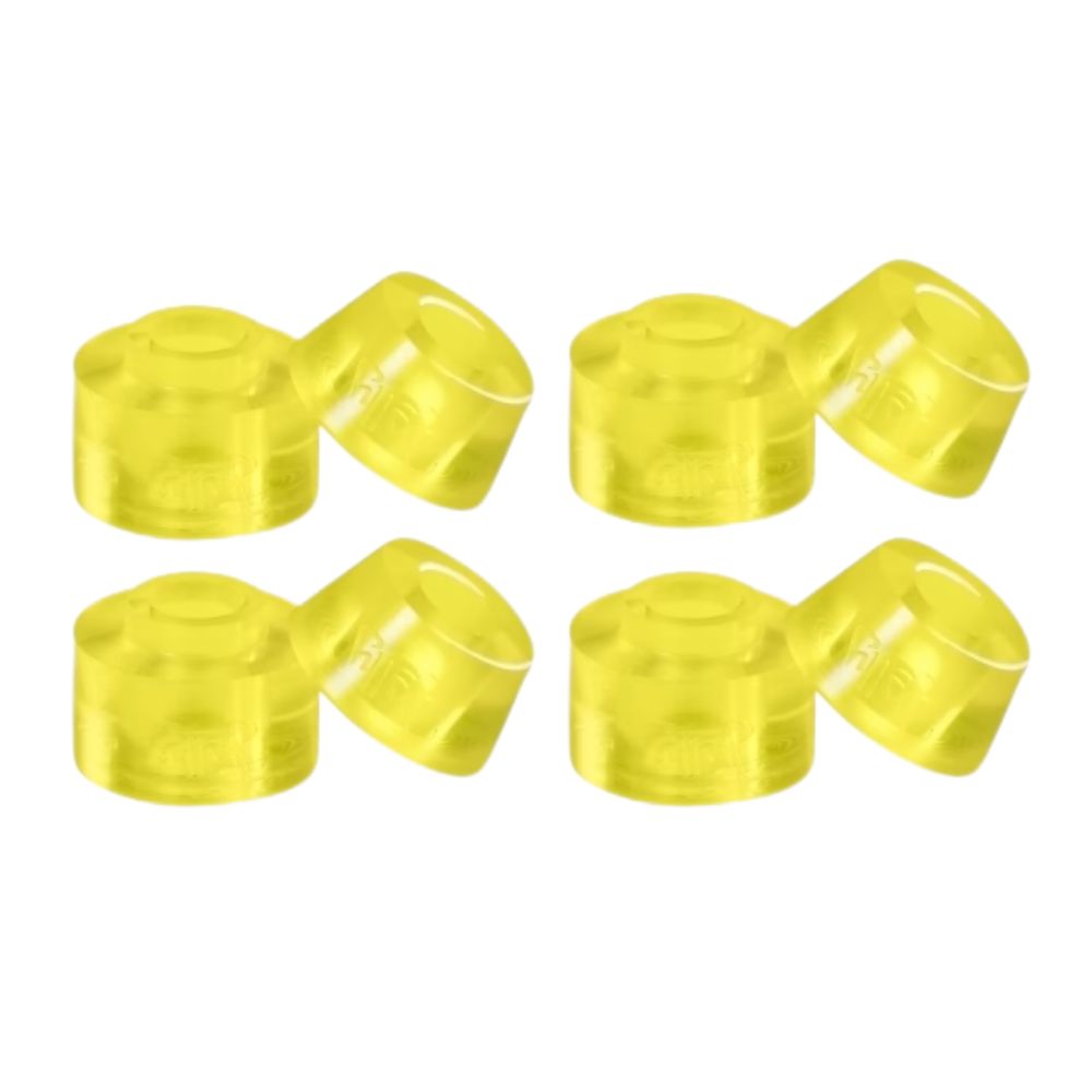Chaya Roller Skate Cushions Barrel Conical Yellow  Hard 85a 8 Pack - Lucky Skates 