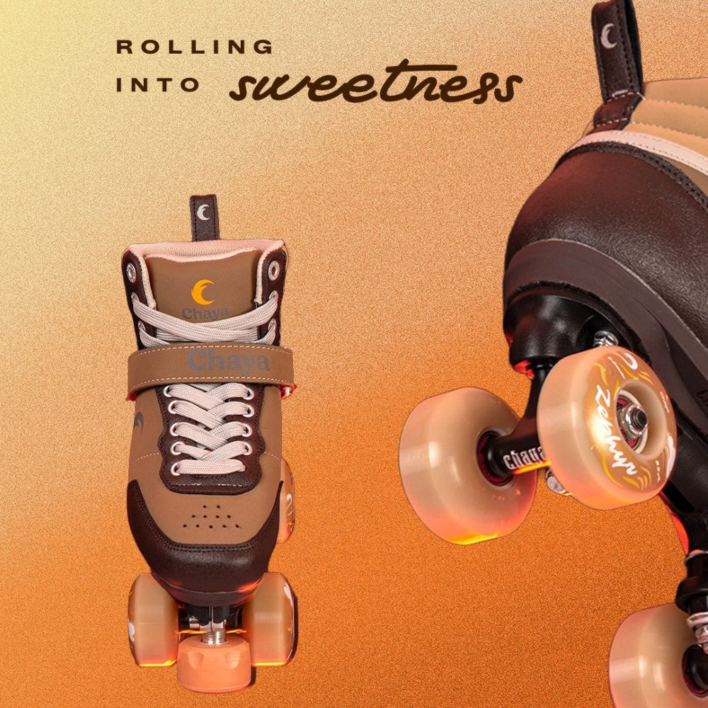 Chaya Jump Brownie Sneaker Roller Skates Brown Tan - Lucky Skates 
