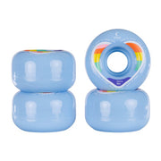 Chaya Love Is Love Blue Outdoor Roller Skate Wheels -78a 62mm Rainbow 4 Pack - Lucky Skates