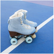 Chaya Melrose Elite Light Blue Vegan Suede Angel Roller Skates - Lucky Skates 