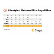 Chaya Melrose Elite Angel Blue Roller Skates  Size Chart - Lucky Skates