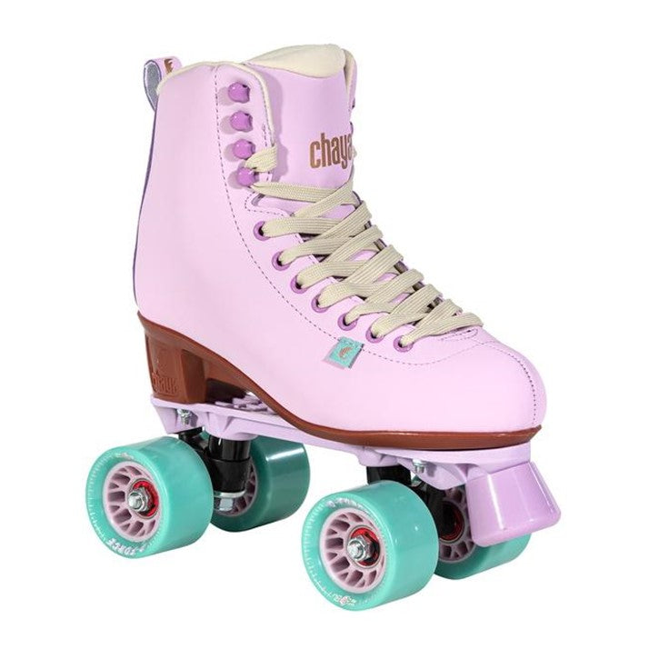 Chaya Melrose Lilac Lavender Teal High Top retro Roller Skates - Lucky Skates 