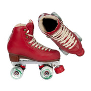 Chaya Melrose Premium Berry Red High Top Roller Skates - Lucky Skates
