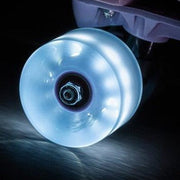 Chaya Light Up Neon Blue Outdoor LED Roller Skate Wheels 78A - Lucky Skates