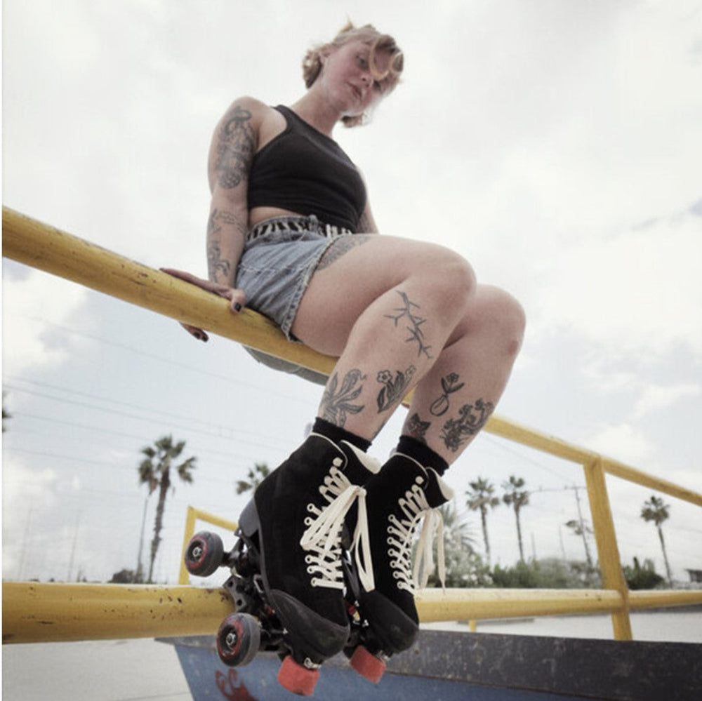 Chaya Skate Park Dark Soul Roller Skates Grind Block Black, Skate Park Wheels, Wide Trucks - Lucky Skates