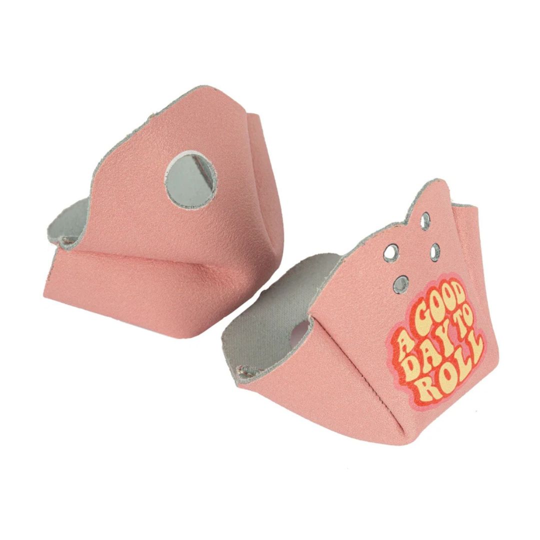 Chaya Melrose Roller Skate Toe Protectors/Toe Caps A Good Day To Roll Pink  - Lucky Skates 