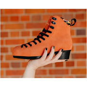 ORANGE SUEDE SKATE BOOT 