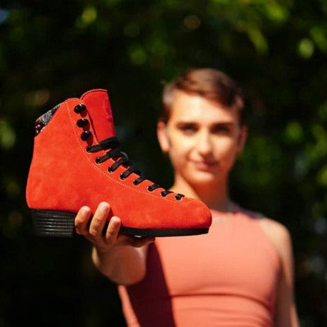 Chuffed Skate Boots Pro Tia Pitman Red/Orange - Lucky Skates