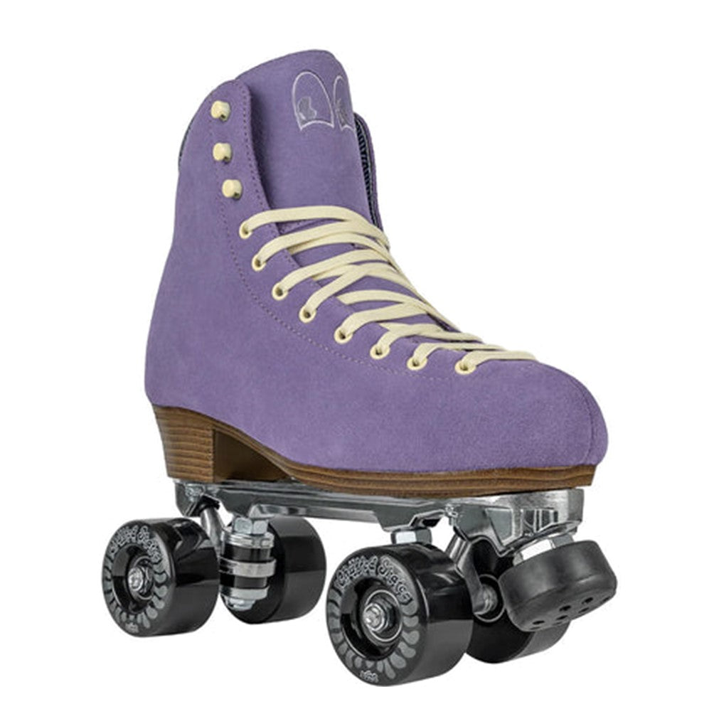 Chuffed leather Suede Roller Skates Wanderer Jacaranda Lavender Purple - Lucky Skates