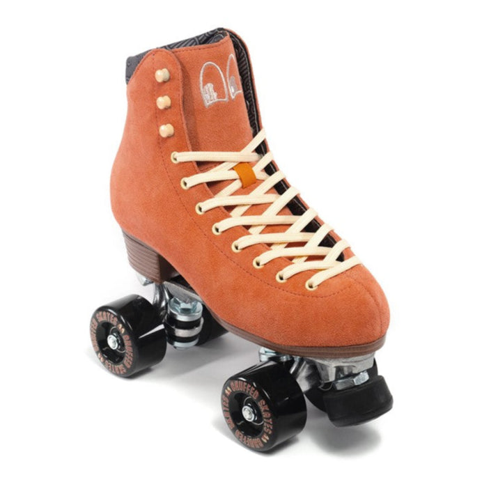 Chuffed Leather Roller Skates Wanderer Peach Pink - Lucky Skates