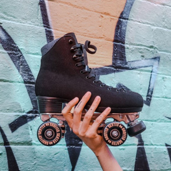 Chuffed Vegan Roller Skates Wanderer Black - Lucky Skates