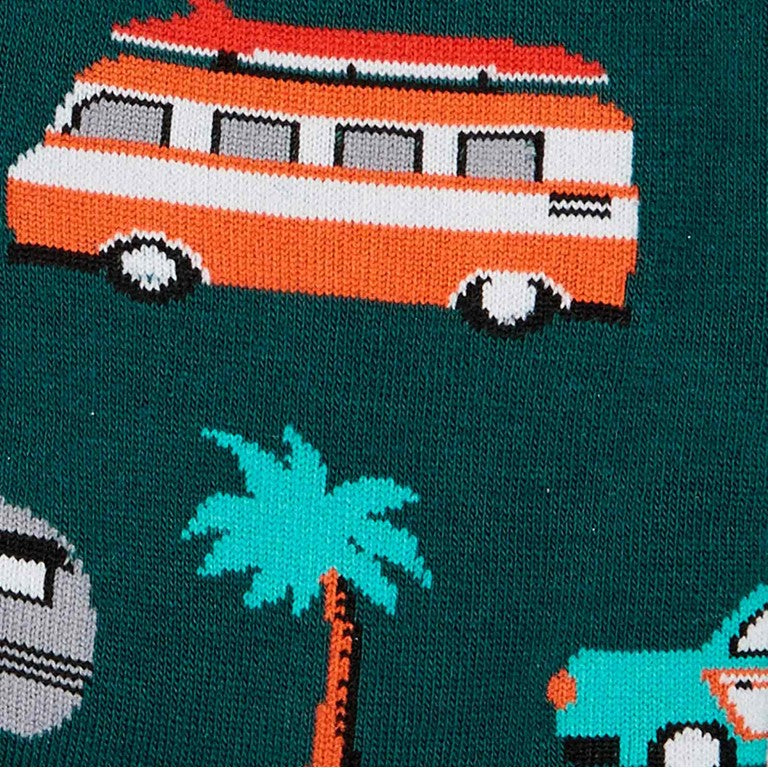 Sock It To Me Day Tripper Mens Crew Camping Caravan Socks - Lucky Skates
