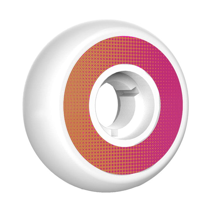 Dead Team Aggressive Inline Skate Wheels White Pink Orange 58mm 95a - Lucky Skates