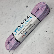 Derby Laces Core Waxed Laces 72" (183cm) Pastel Pink Purple Periwinkle - Lucky Skates