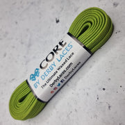 Derby Laces Core Waxed Laces 72" (183cm) Olive Green - Lucky Skates