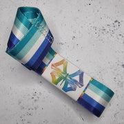 Derby Laces Roller Skate Strap MLM Blue Green Pride Stripe - Lucky Skates