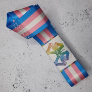 Derby Laces Roller Skate Strap Trans Pink Blue - Lucky Skates