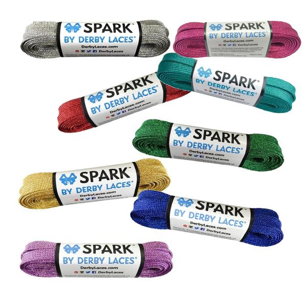 Derby Laces Spark Glitter Laces 72" (183cm) - Lucky Skates