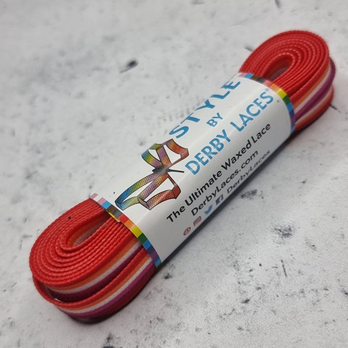 Derby Laces Style Pride Laces 72" (183cm) - Lucky Skates
