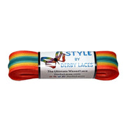 Derby Laces Style Rainbow Laces Waxed Laces Savanna Sunset - Lucky Skates