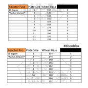 Low Rider Disco Blox Grind Blocks Reactor Fuse Reactor Pro Size Chart - Lucky Skates
