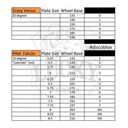 Low Rider Disco Blox Grind Blocks Crazy Venus Pilot Falcon Size Chart - Lucky Skates